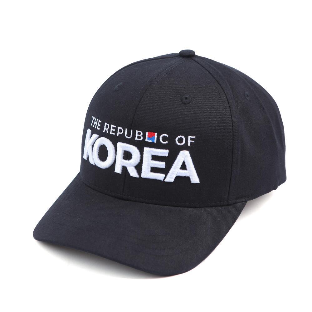 The Republic of Korea 3D Embroidery 6 Panel Baseball Cap Hat Cotton 100%