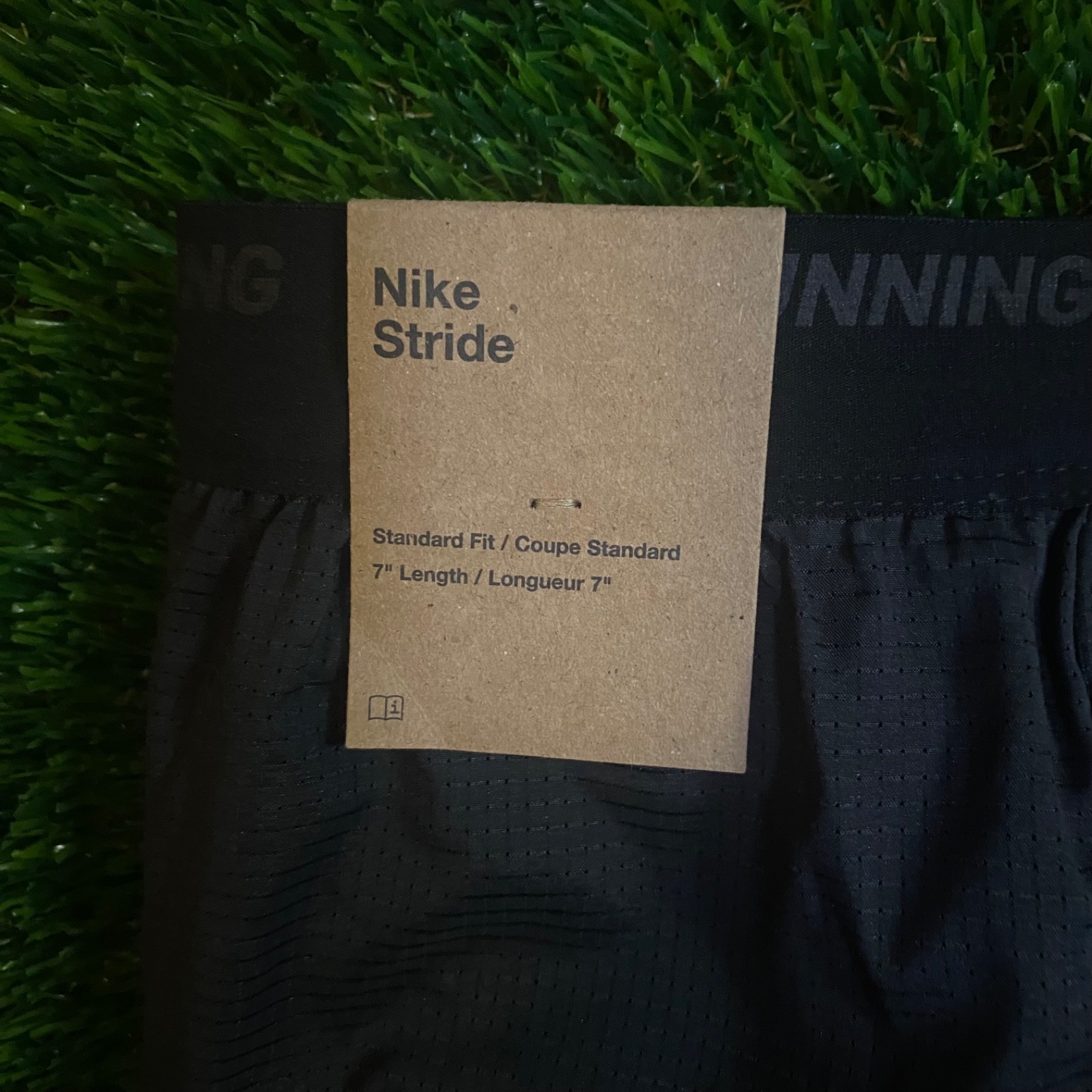 Nike Stride Dri-FIT Mens 7″ Brief-Lined Running Athletic Shorts Black DM4761-010