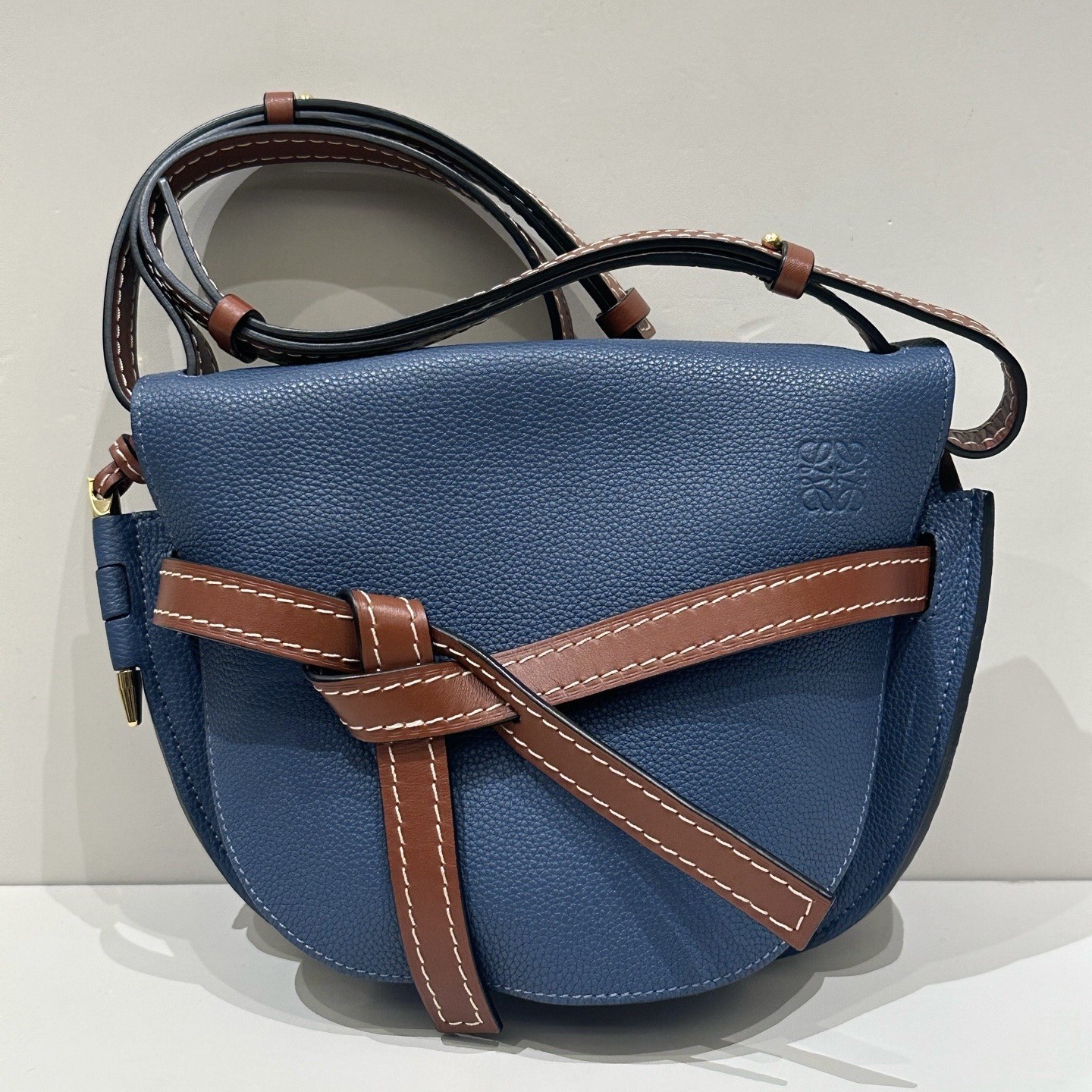 Loewe Pre-Owned Authentic Saddle Bag Colorblock Free Tracked Shipping