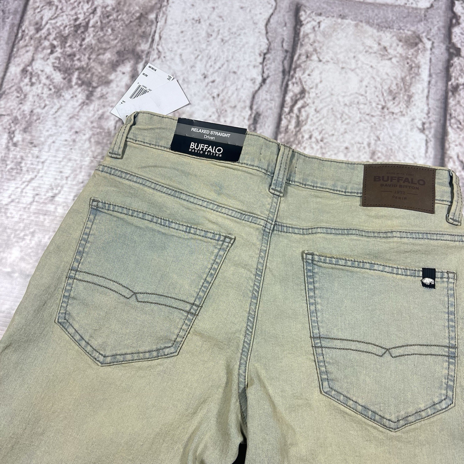 Buffalo David Bitton Driven Jeans Men’s 30×30 Relaxed Straight Dirty Blasted NWT