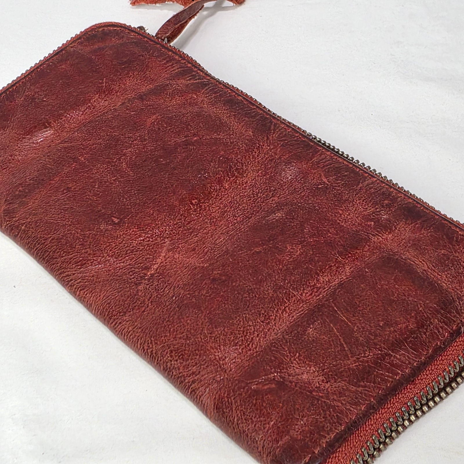 Cowboy Bags Wallet – Red Leather – Weave Pattern Western Style