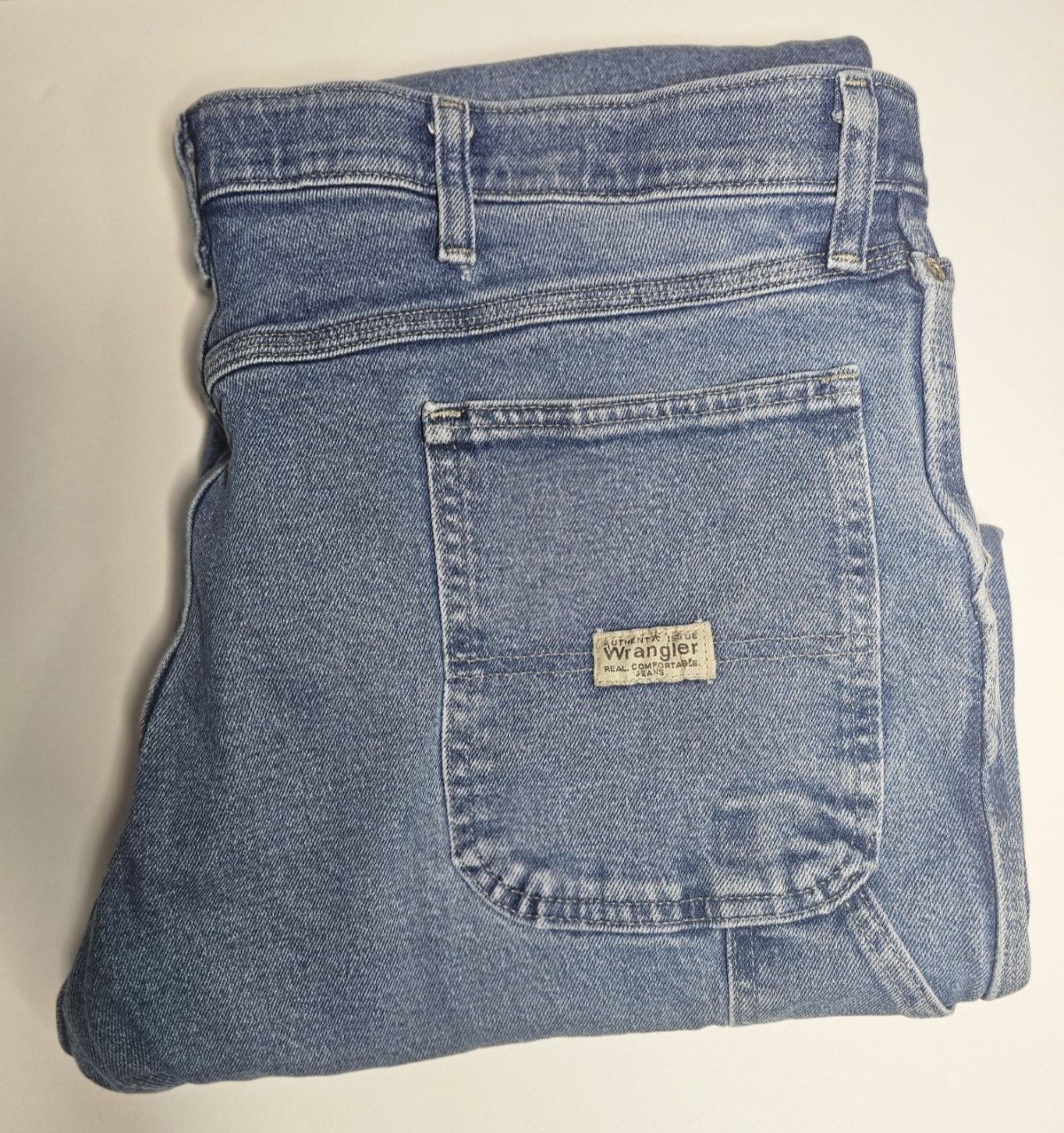 Wrangler Carpenter Jeans Men’s 38×29 Relaxed Fit Straight Leg 99% Cotton