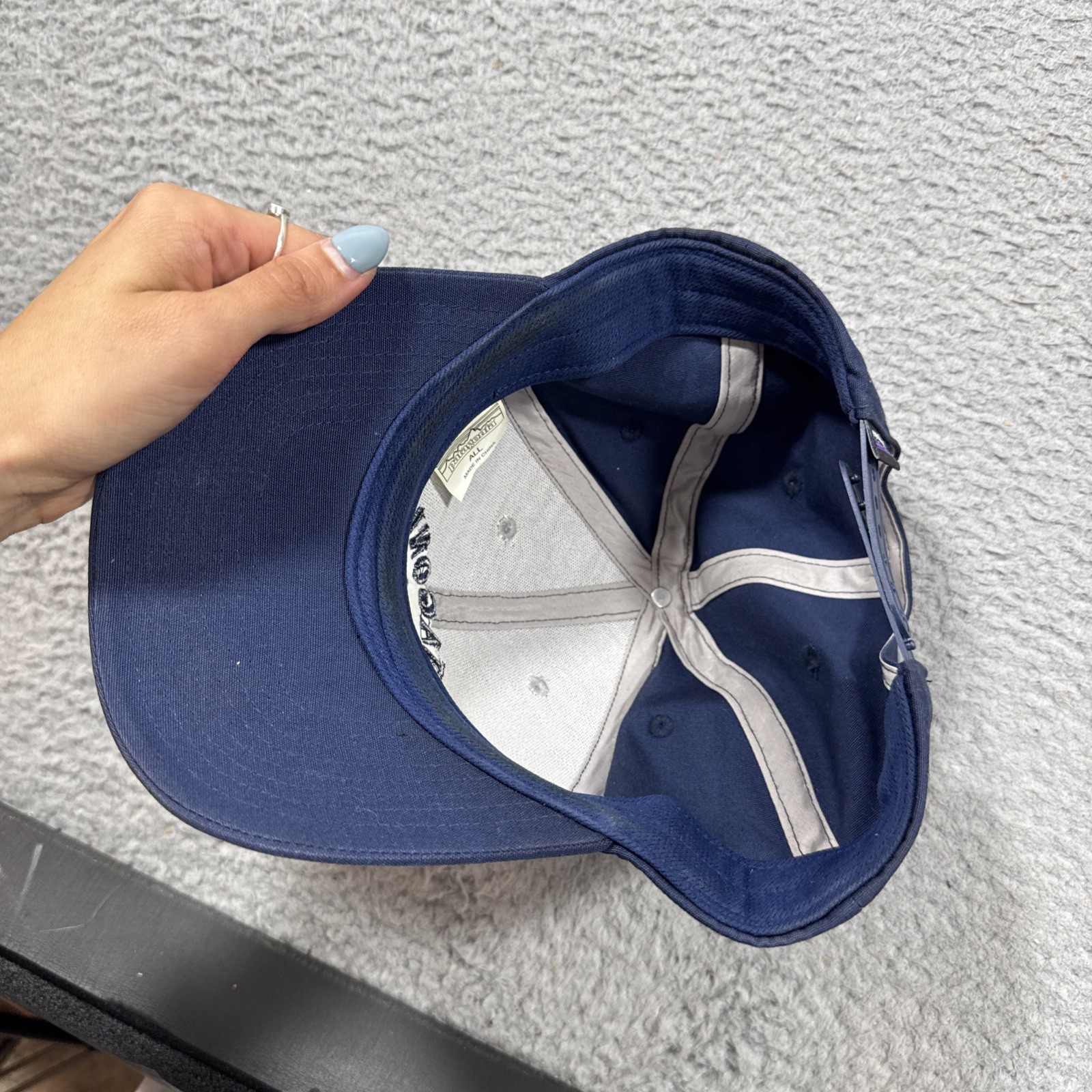 Patagonia Built To Endure Cap Spell Out Logo Snap Back Hat Geologer Roger That