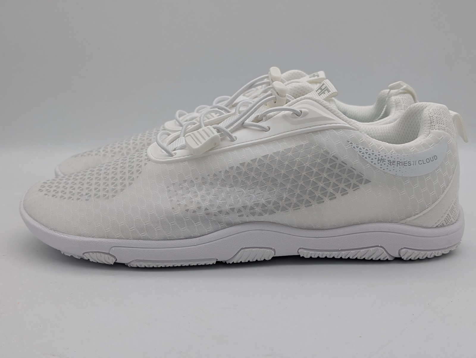 Hike Footwear HF Flow Cloud White Grey W 10-10.5 M 8-8.5 Sneakers Shoes