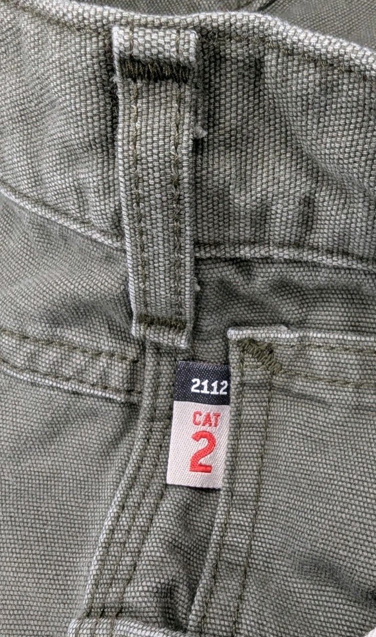 Carhartt FRB159-MOS FR Flame Resistant Canvas Work Pants Moss Green 42×30 CAT 2