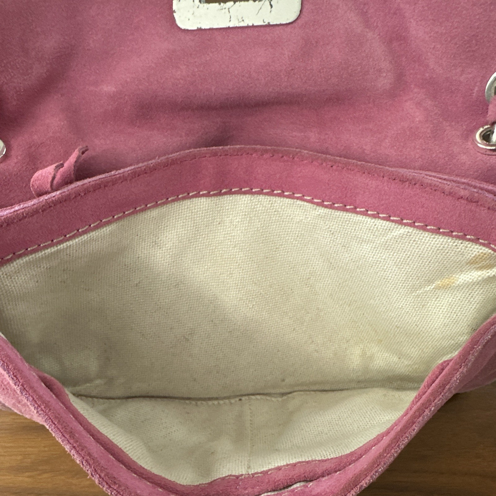Michael Kors Small Pink Shoulder Bag Chain Strap, Zipper, Detachable Strap