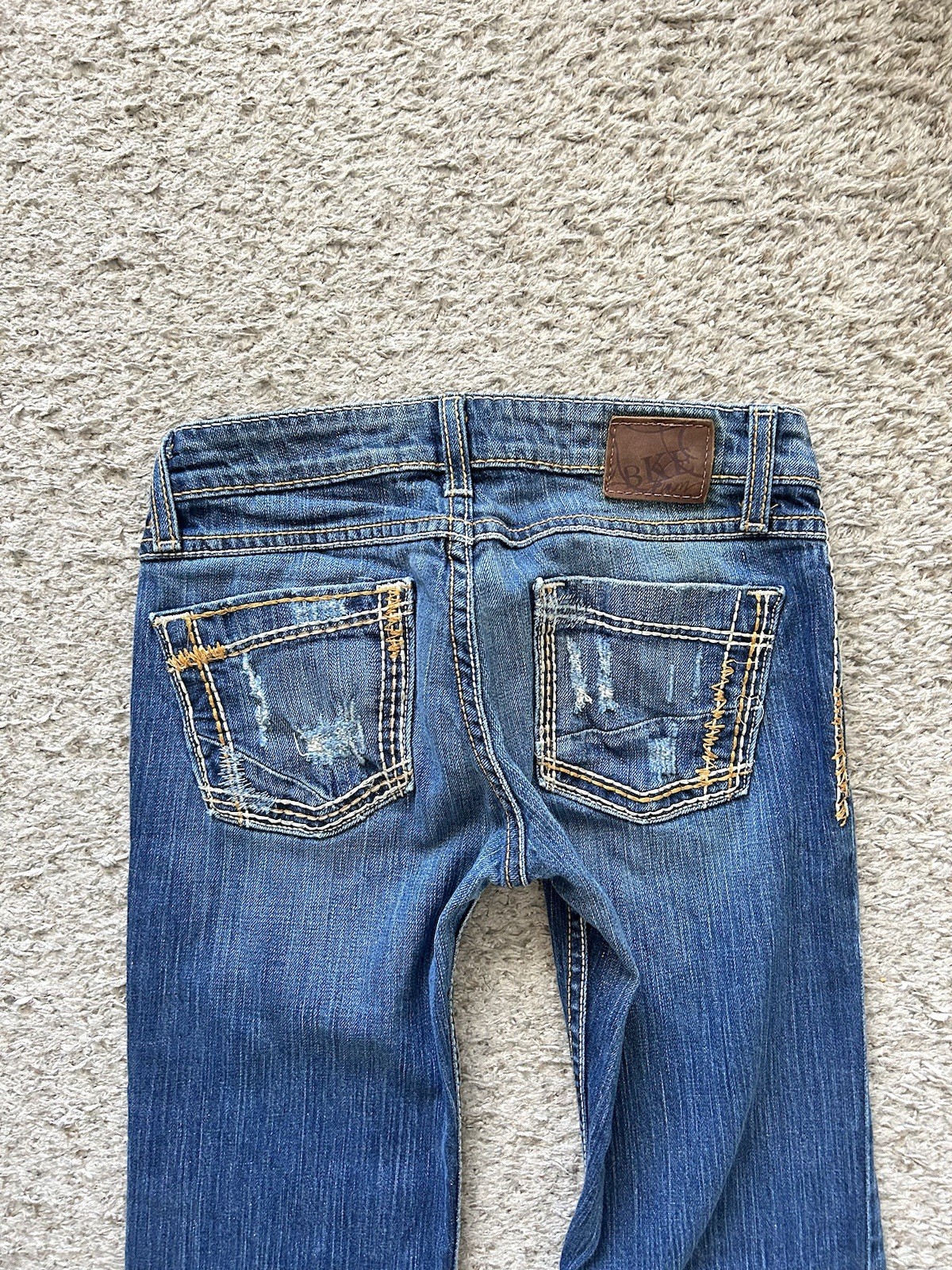Y2K 2000s BKE Ultra Low Rise Stella Bootcut Jeans Womens Sz 25”