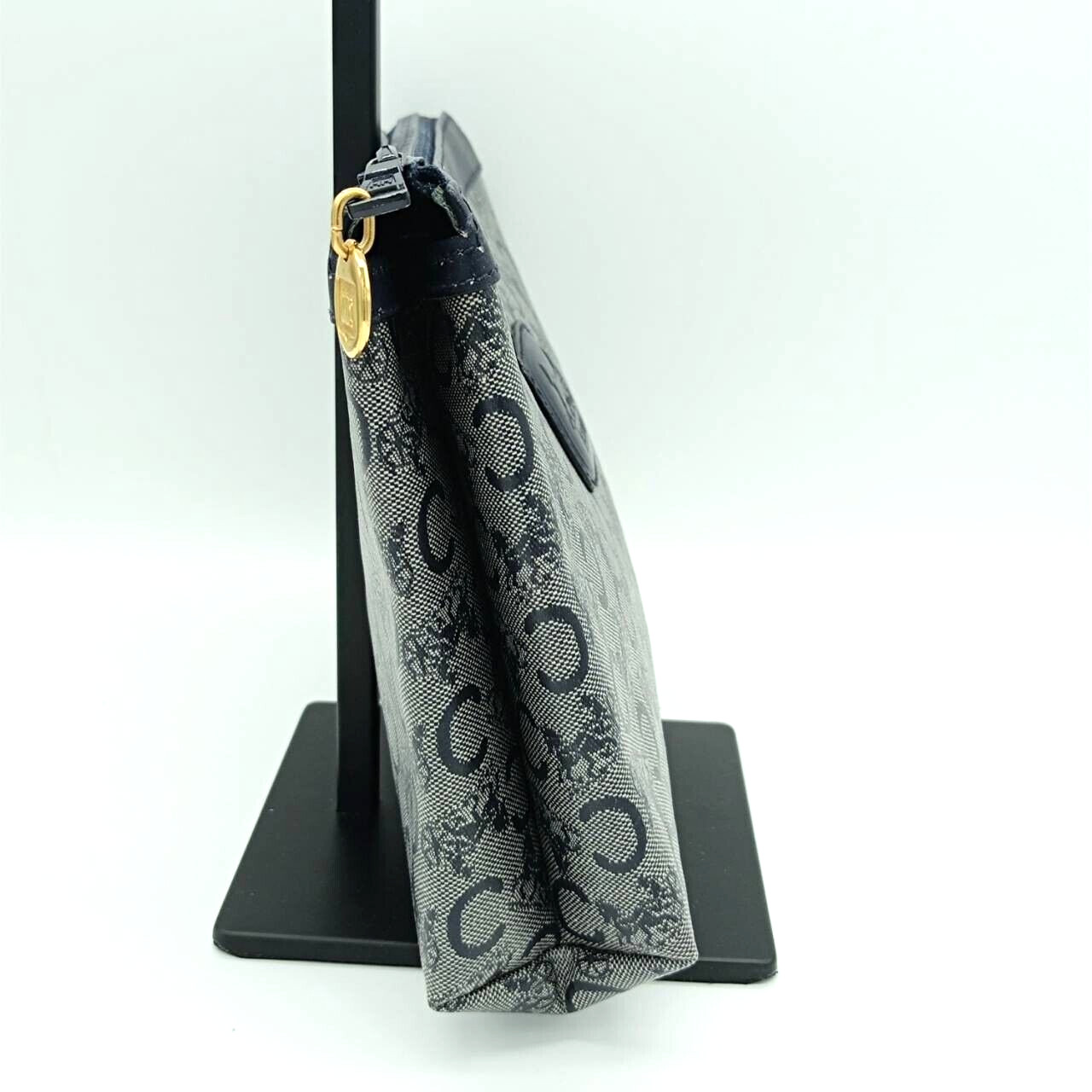 CELINE Clutch bag Hand Bag C Macadam Purse PVC W9in×H6.3in Rank AB