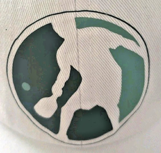 Gelante Pickleball Player Graphic Hat Cap White OSFA Cotton back Sammy Script
