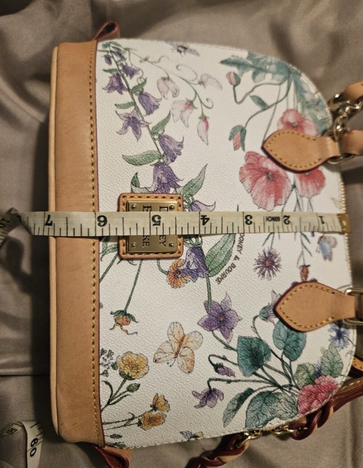 Dooney & Bourke Botanical Small Domed Zip Satchel Top Handle Crossbody Bag