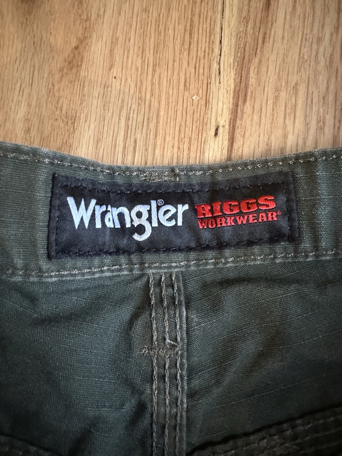 Wrangler Riggs Workwear Mens Ripstop Cargo Pants Olive Green 36×34 Work Utility