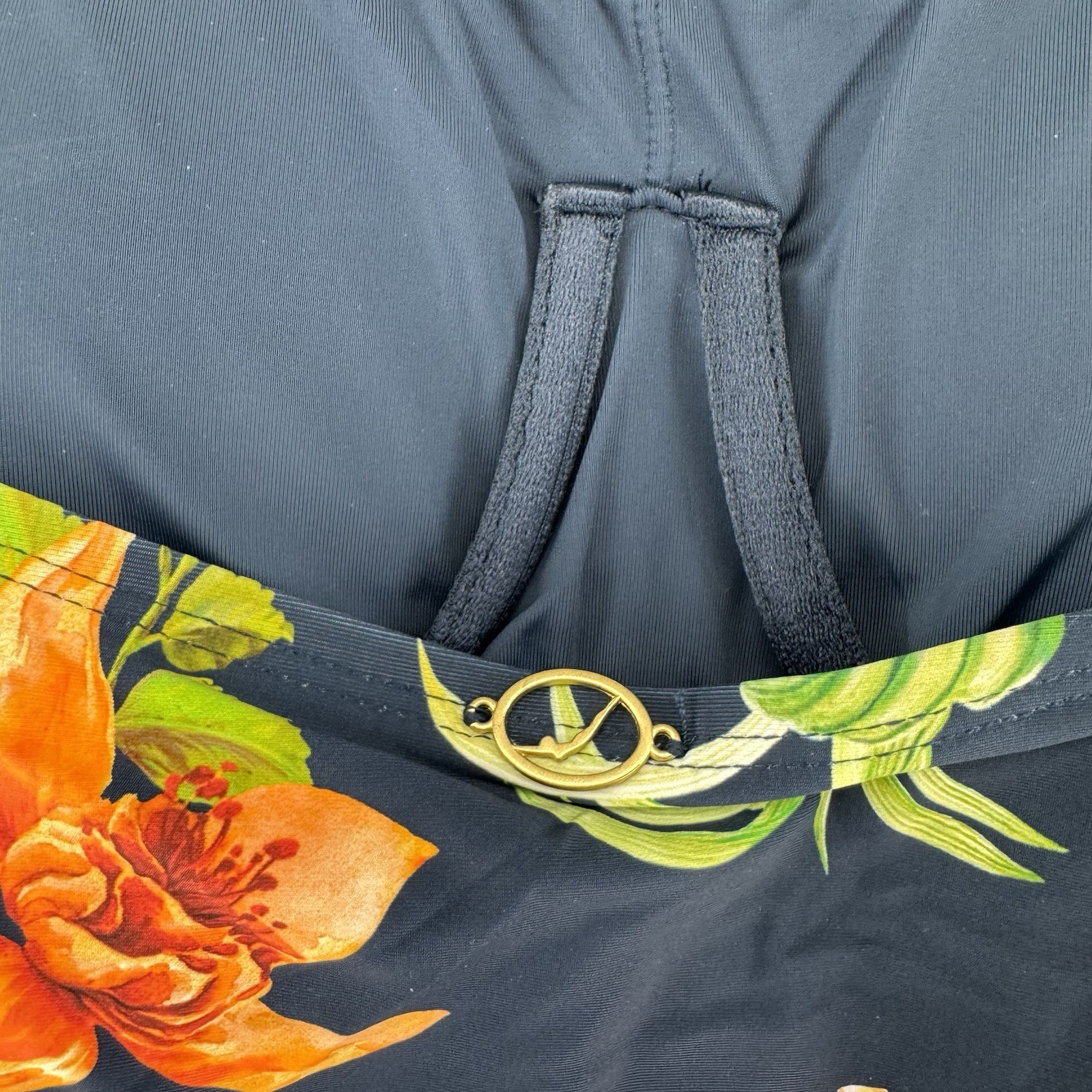 Jantzen Printed Cami Tankini Comfort Core Brief 2 Piece Swimsuit Size 8 Floral
