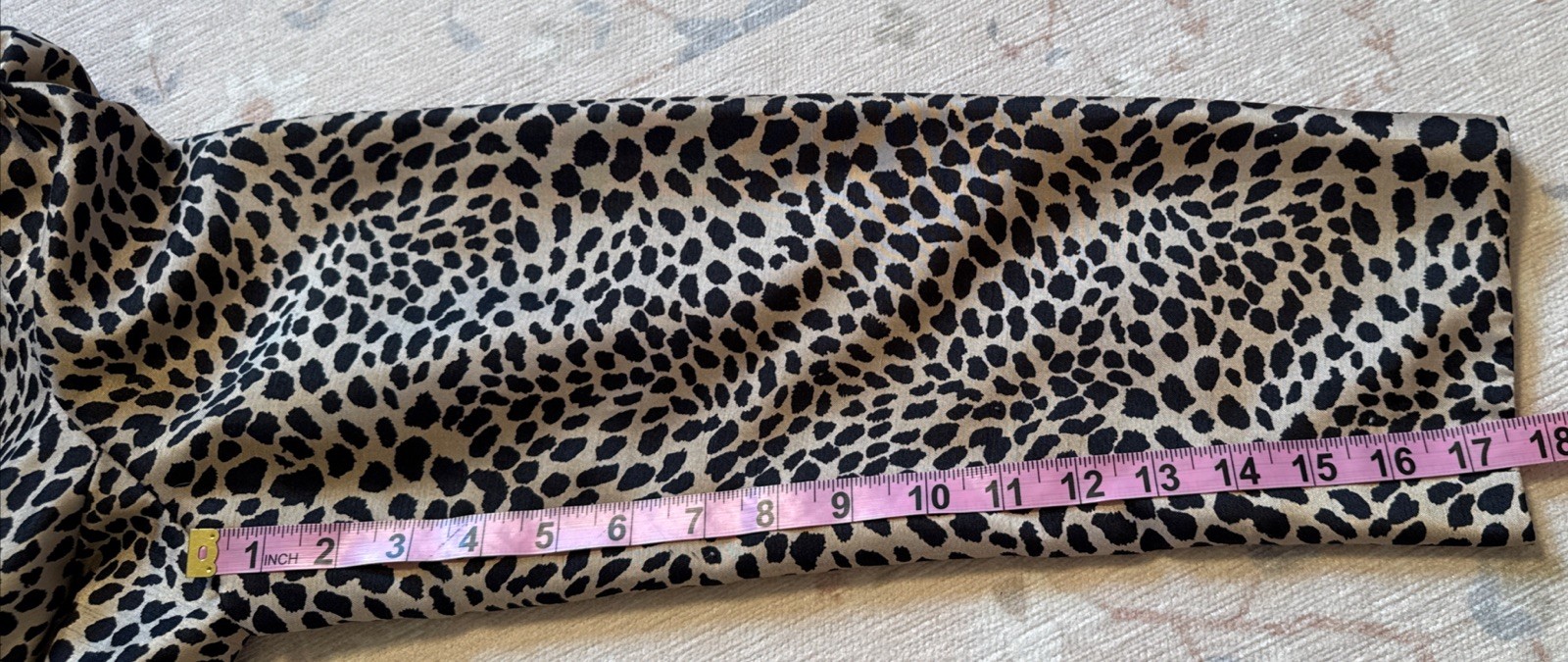 Vintage Y2K Le Suit Leopard Jacket Waist Tie Sash Belt L Classic Capsule Chic