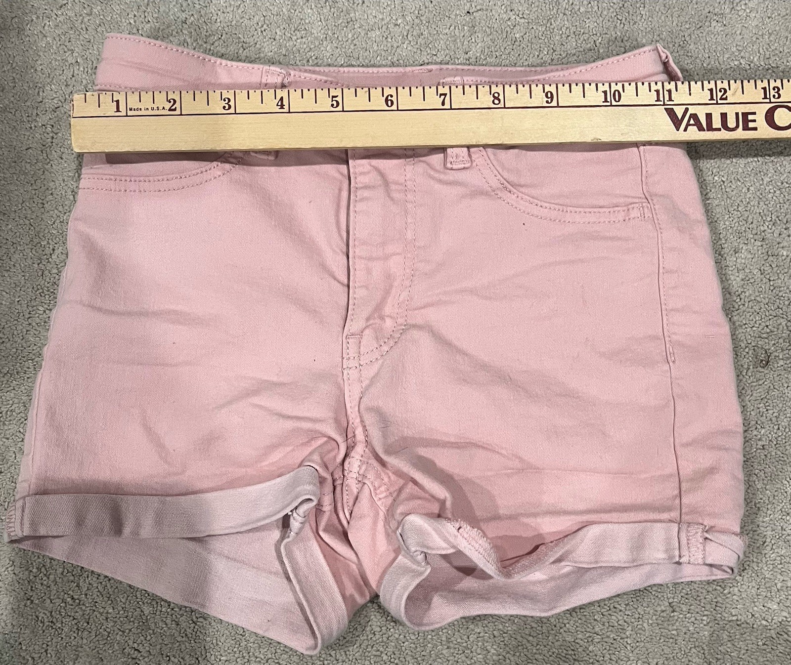 Youth kids Jean cut off shorts 7-8 multiple colors lot of four