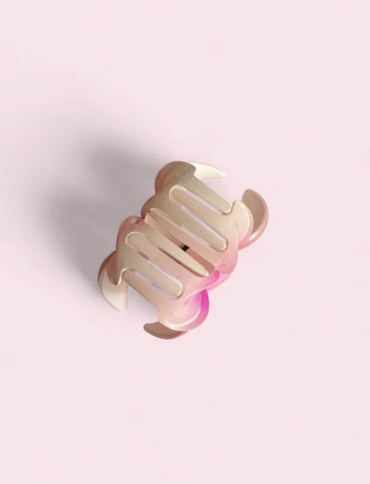 Pink Tropical Flower Hair Claw Clip