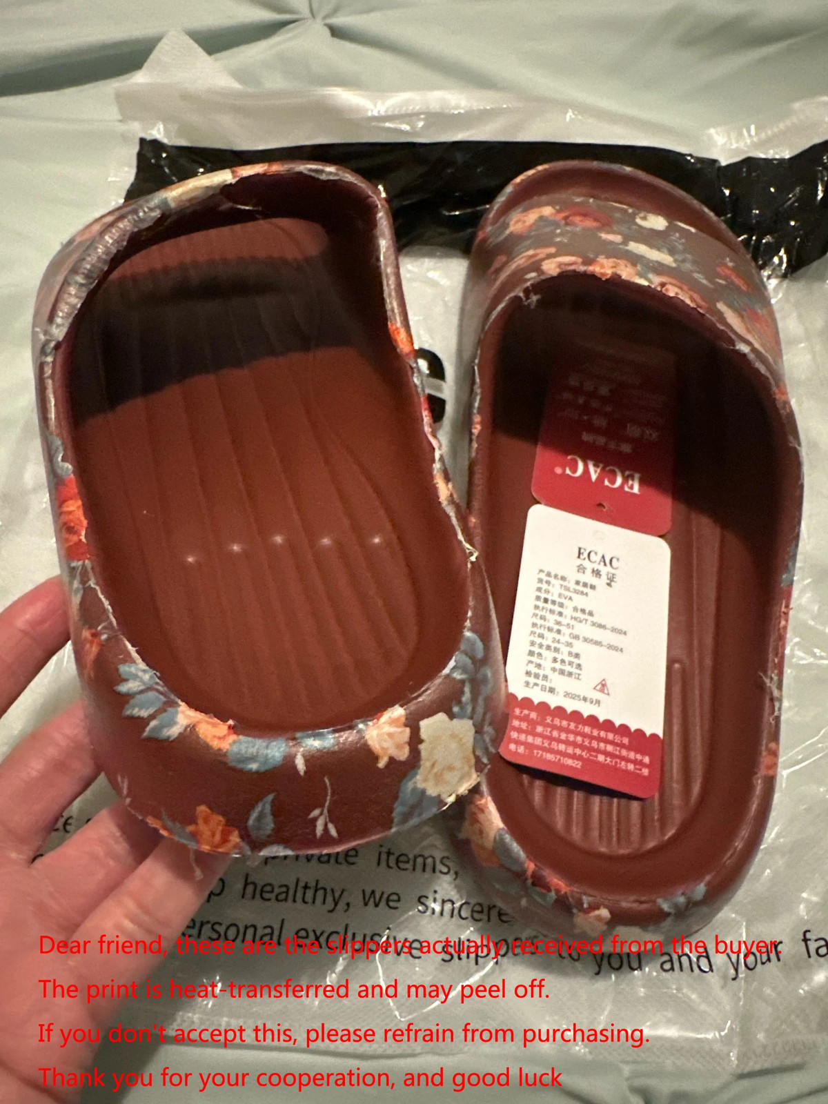 Cloud Slippers Floral Slide Sandals EVA Soft Indoor Outdoor Unisex Shoes