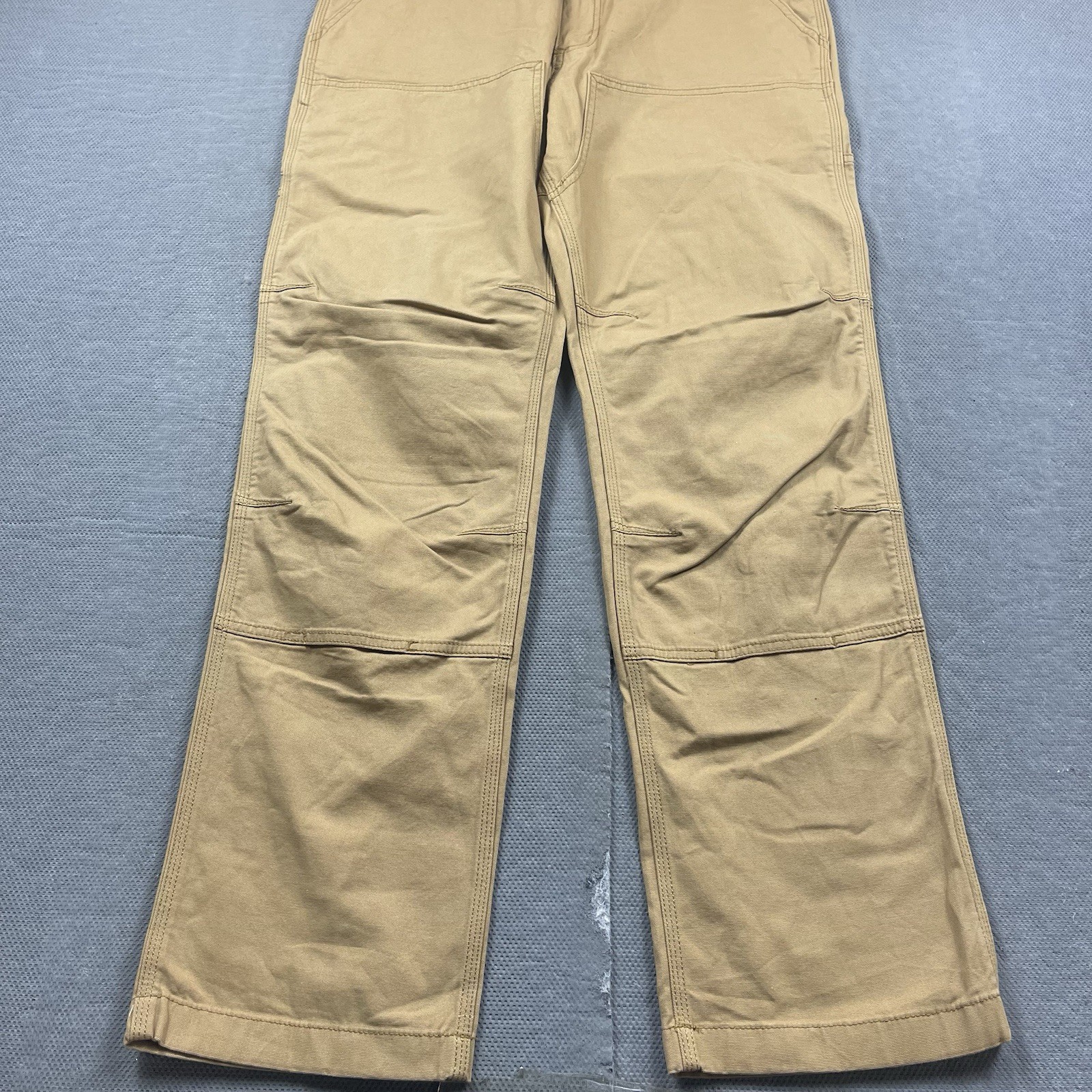 Carhartt Rugged Flex Double Front Pants Mens 36×32 Brown Duck Canvas 102802-918