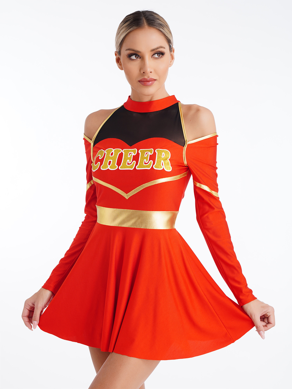 Womens Costumes Fancy Cheerleading Role Cosplay Dress Party Clothing Sporting