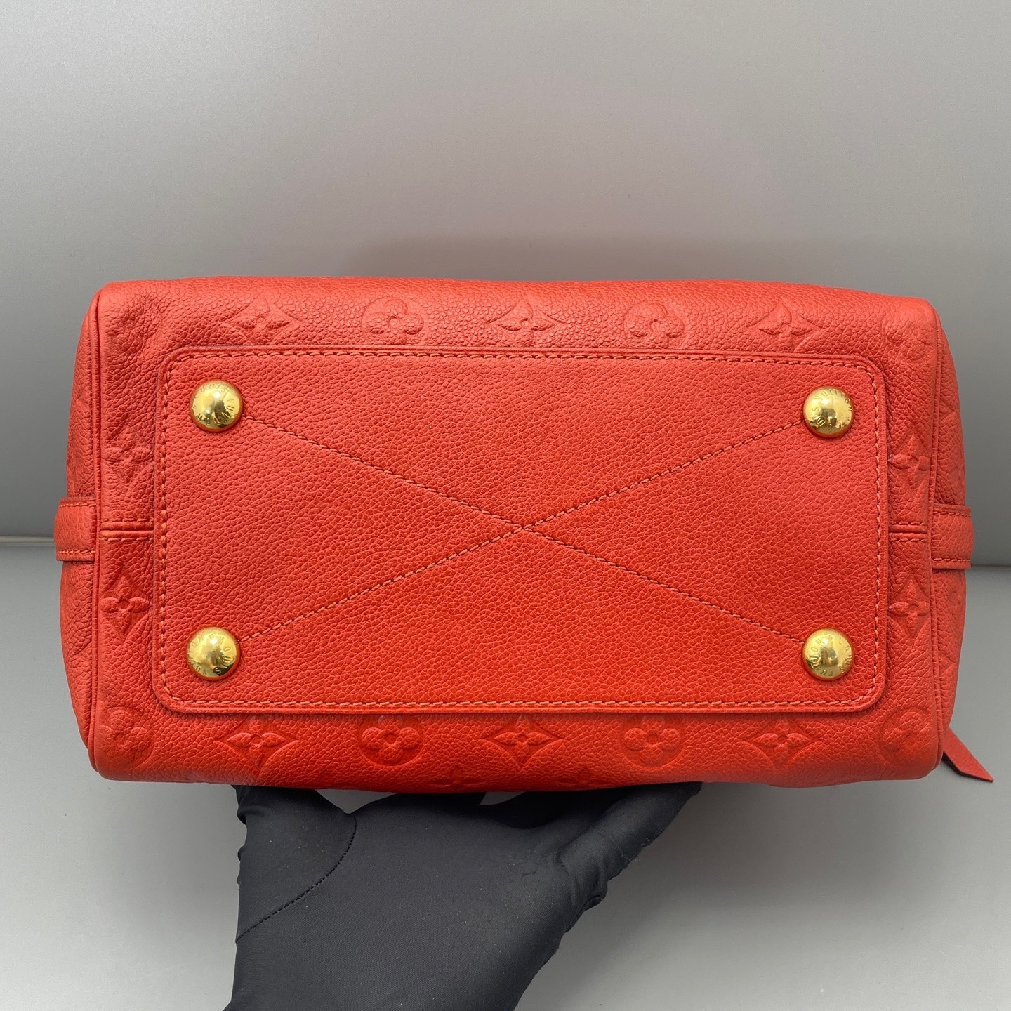 Louis Vuitton Pre-Owned Authentic Luxury Handbag Red 25*18*15cm
