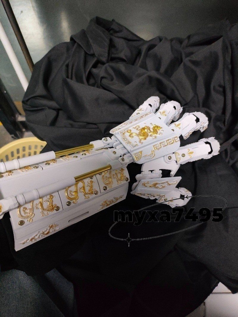 Cyberpunk Mechanical Wearable Hand Armor Tactical Gloves Cosplay Props Gift New