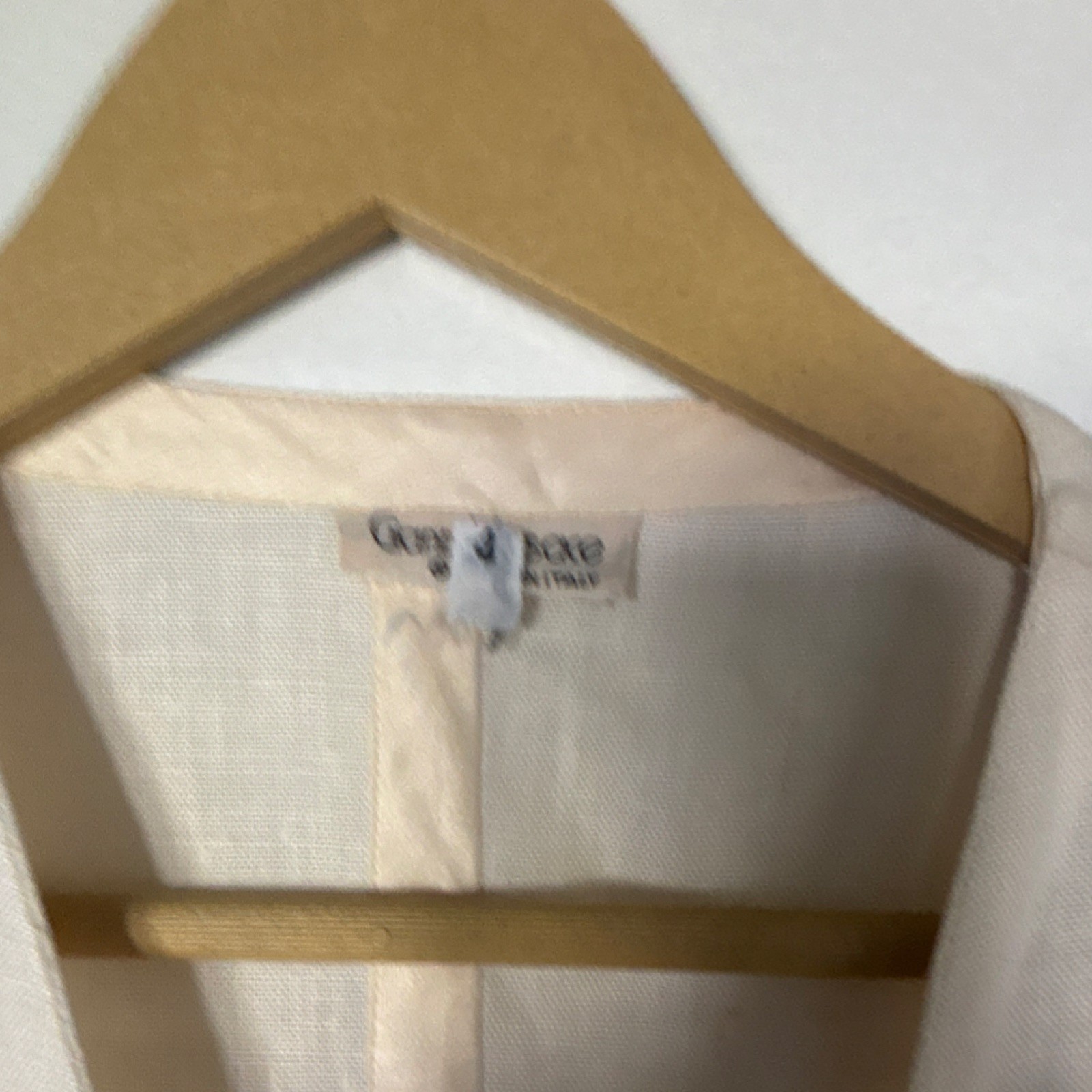 Gianni Versace Ivory Solid V-Neck Wrap Short Sleeve Midi Dress, Regular 28