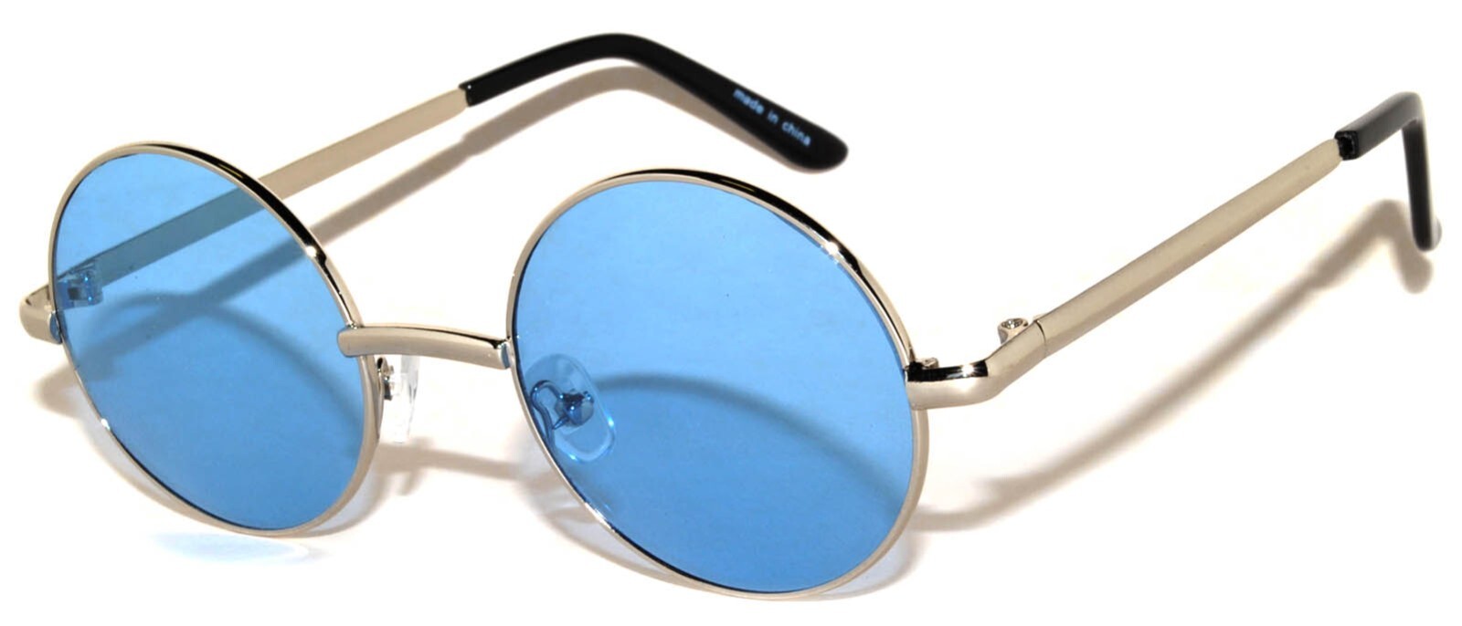 6 COLORS ROUND WOMEN’s SUNGLASSES HIPPIE HIPSTER RETRO METAL FRAME 43 MM SET