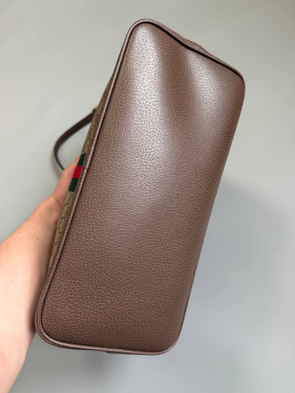 GUCCI Ophidia Large Beige/Ebony GG Shoulder Bag