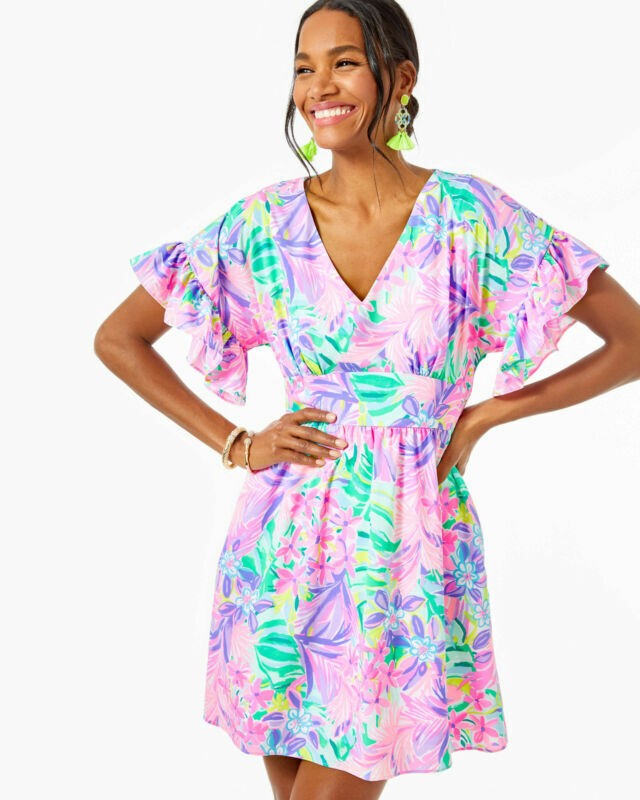 Lilly Pulitzer Blaire Fit And Flare Stretch Dress Size 00 0 2 4 6 8 10 12 14 16