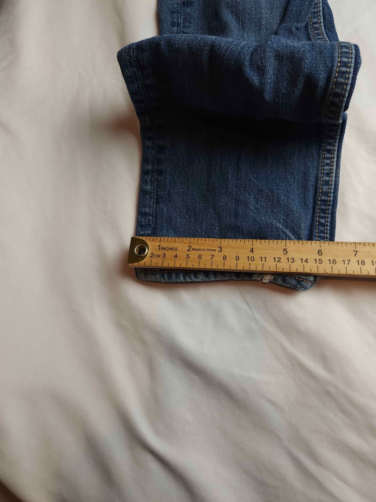 Hollister Jeans Mens 29×27 Blue Denim Distressed Straight Leg Grunge Streetwear