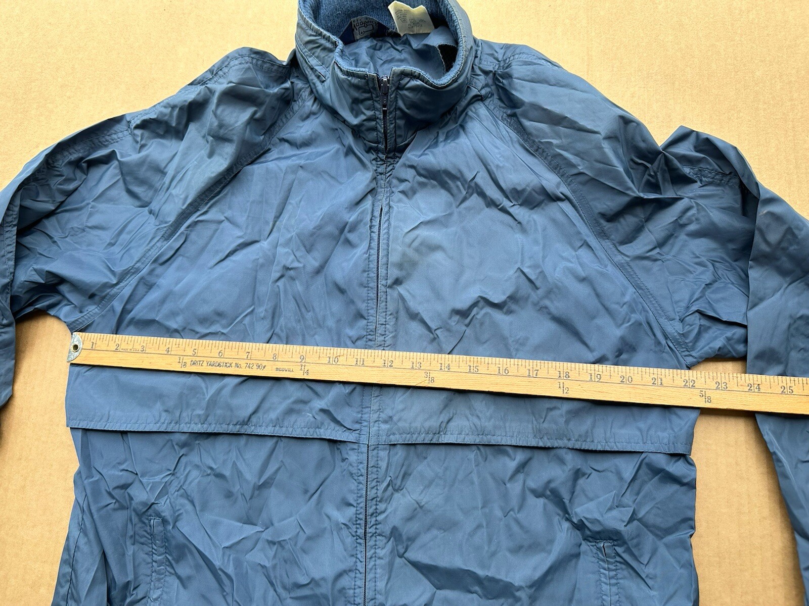 Vintage 90s Woolrich Windbreaker Jacket Mens M Nylon Classic Outdoor Hike Blue