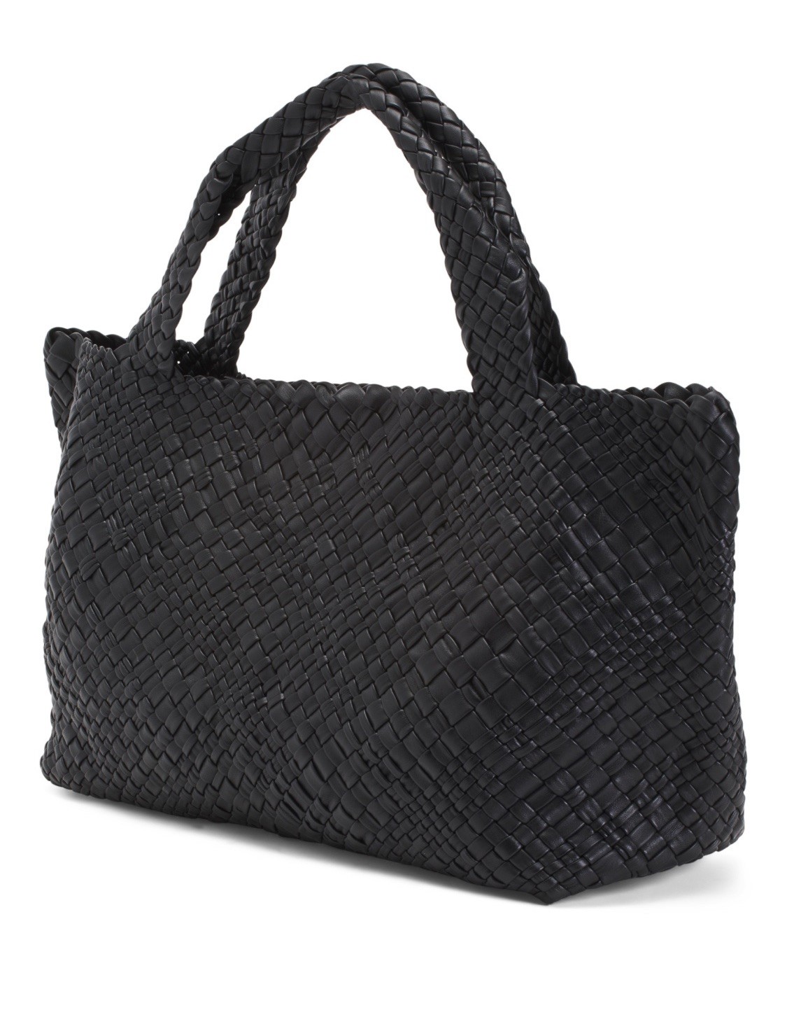 FALOR FIRENZE HAND WOVEN ITALIAN TOTE BAG LEATHER 2 HANDLES EX LARGE ❇️RARE FIND