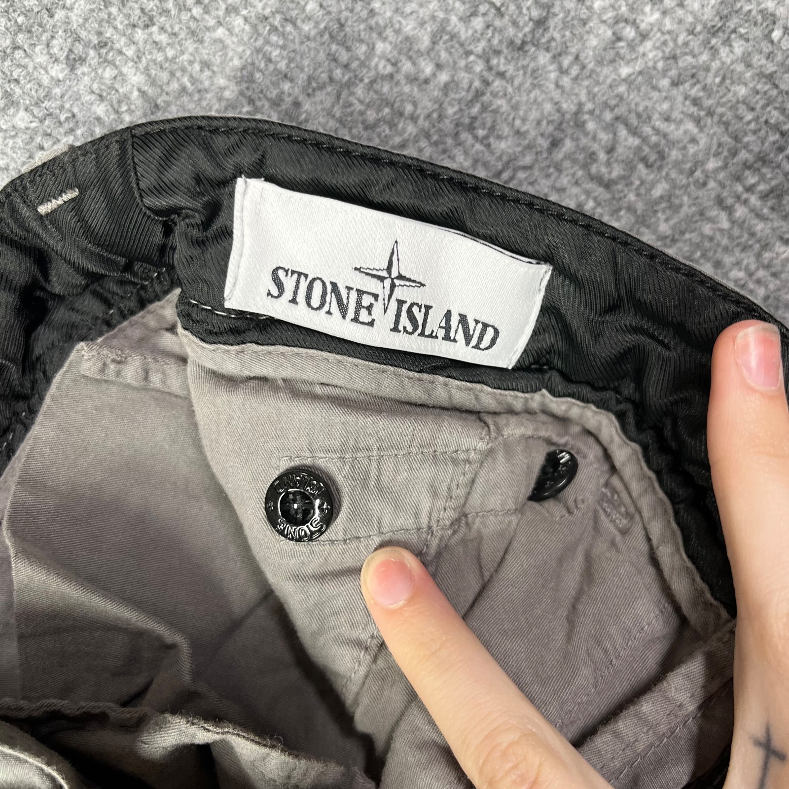 Stone Island Type SL Cargo Pants Men’s Gray Pockets Slim Fit Utility – 33X31