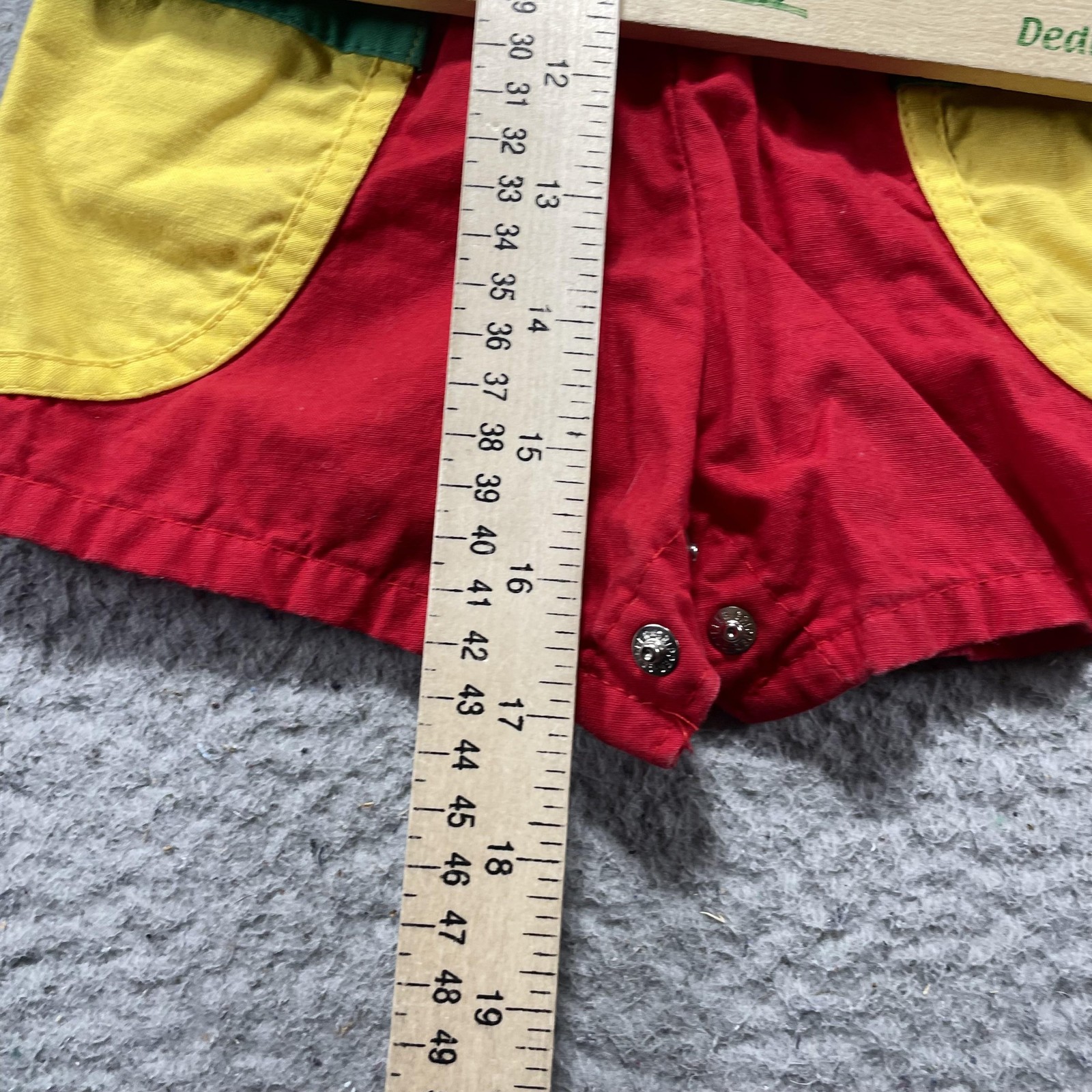 VTG 80s OshKosh B’gosh Bib Overalls Infant Boys 6-9M Multicolor Colorblock USA