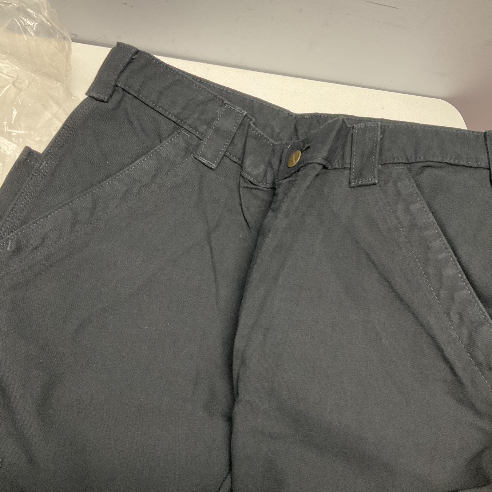 NEW NWT Carhartt Loose Fit Canvas Utility Work Pant, BN0151-M Size 31×34 Black