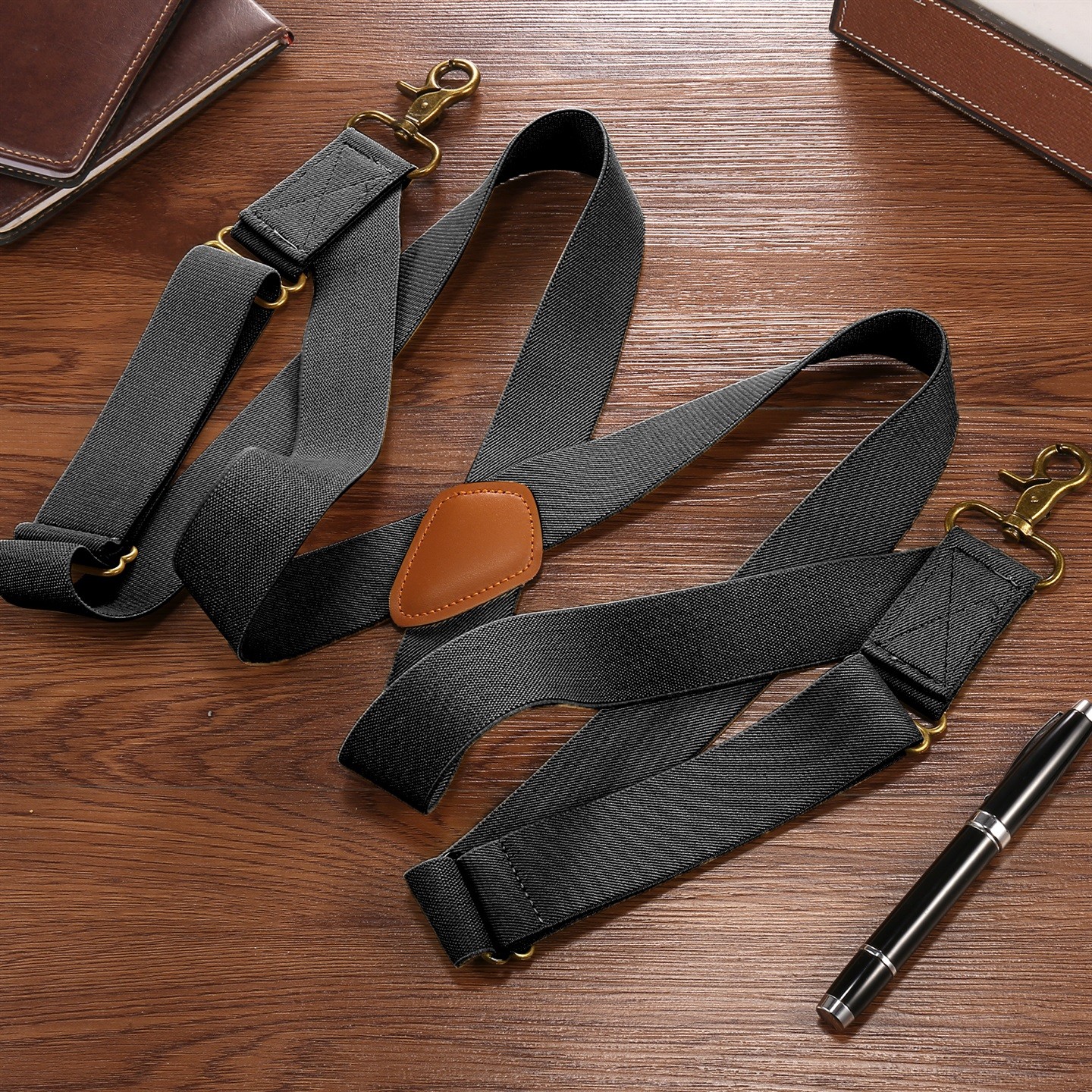 Buyless Fashion Trucker 2 Pack Suspender Men 48″ Adjustable Strap Utility Braces