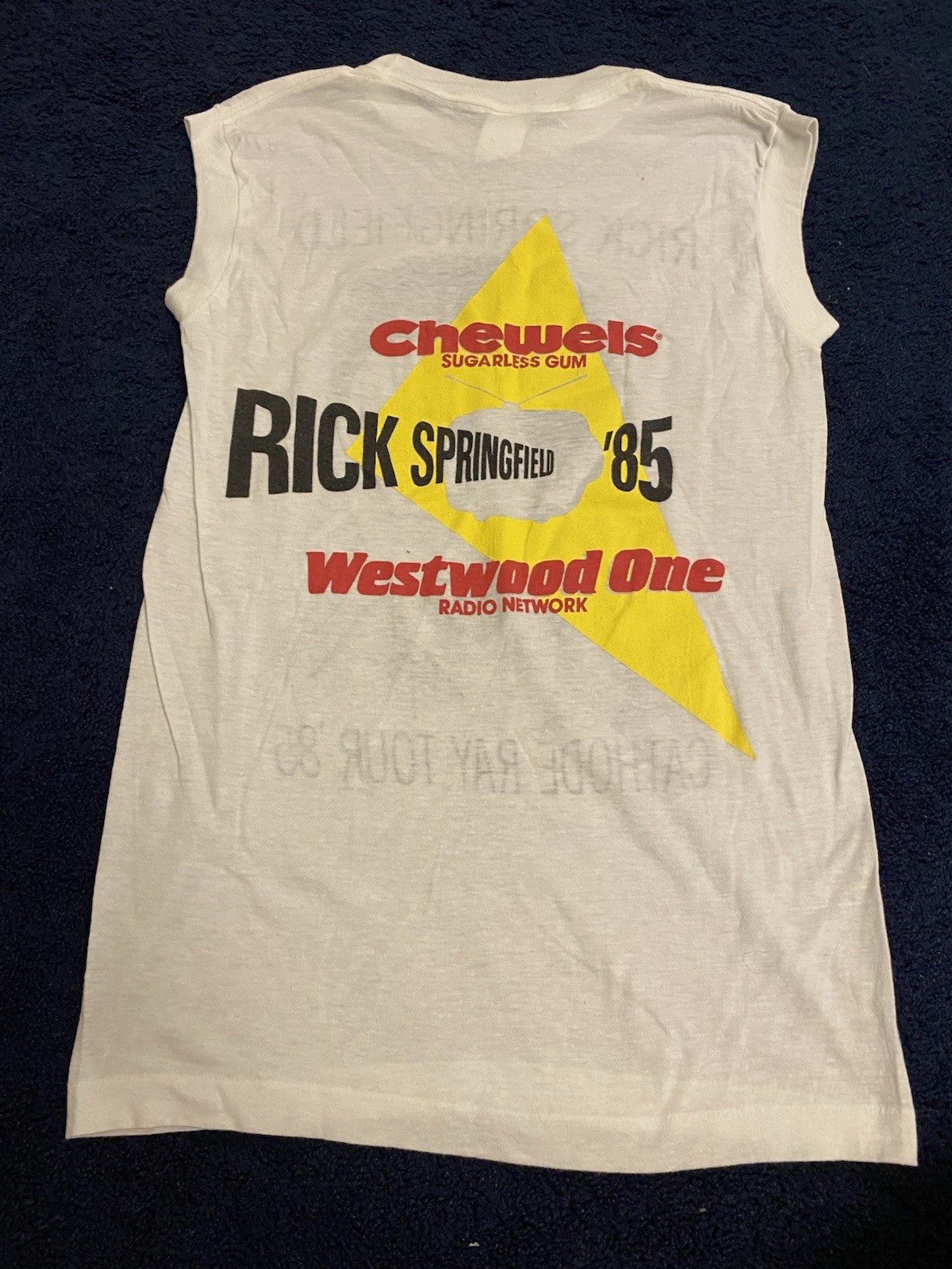 Ched by Anvil Rick Springfield Cathode Ray Tour ’85 Sleeveless Graphic Tee M