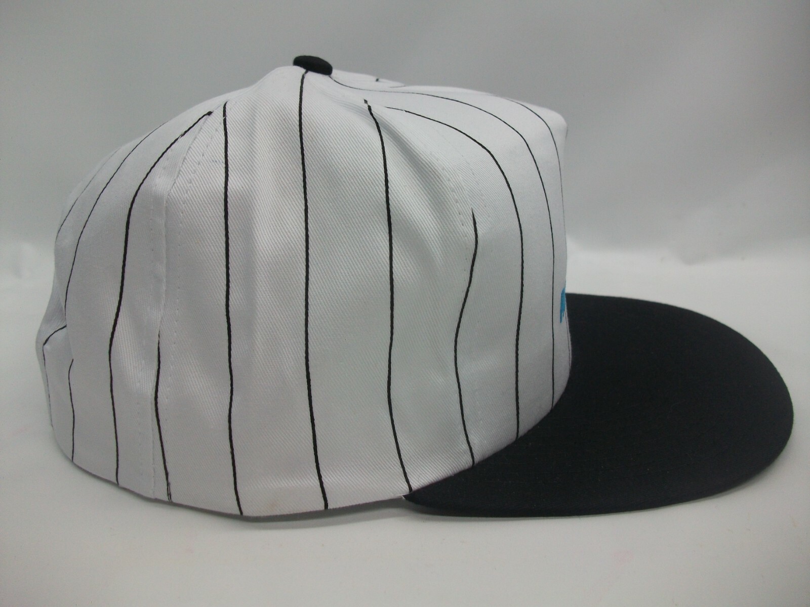 Midfield Oilfield Hat Vintage Black White Pinstripe Snapback Baseball Cap