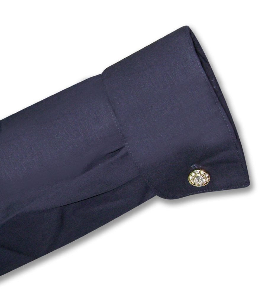 Biagio Mens 100% COTTON Solid NAVY BLUE Color Dress Shirt sz 16 36/37