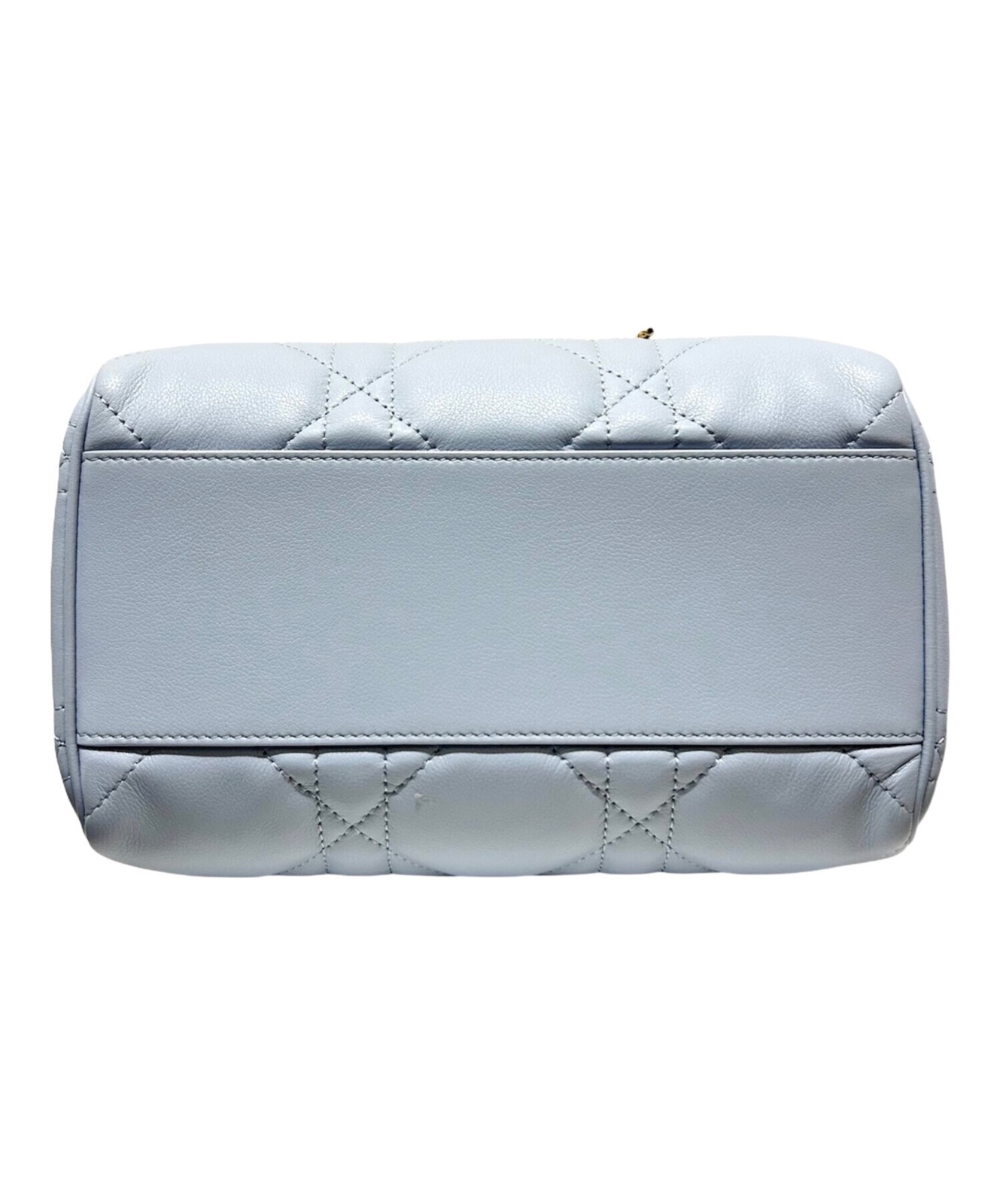 Christian Dior Boston Bag Groove 20 Pale Blue Calfskin Width 7.87 in Women 99