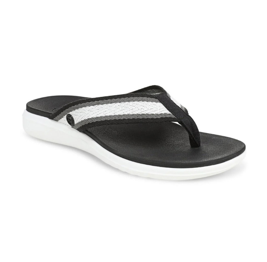 VIONIC Beach Indigo Toe Post Sandal, Black Multi