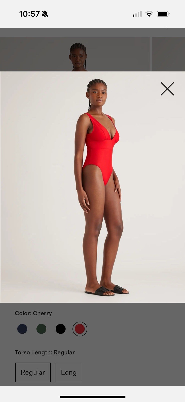 NWT Quince Italian Plunge One-Piece Swimsuit You Pick Size Color NWT and Liner