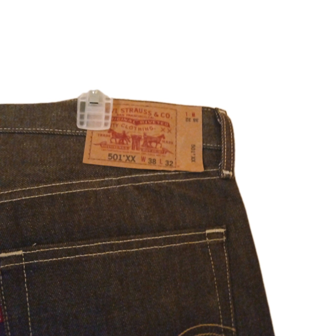Levi 501 Color Brown Size 38 Inseam 32 Men Jeans Button Fly
