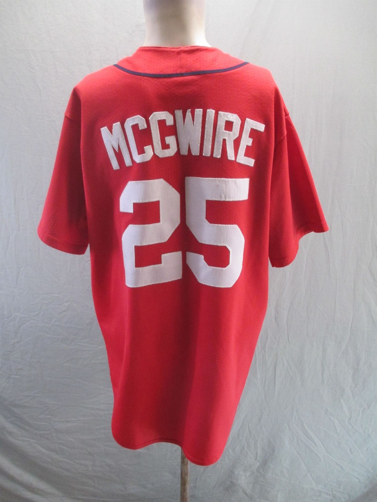 St Louis Cardinals Authentic Size L Mens Red Logo Majestic Baseball Jersey 567