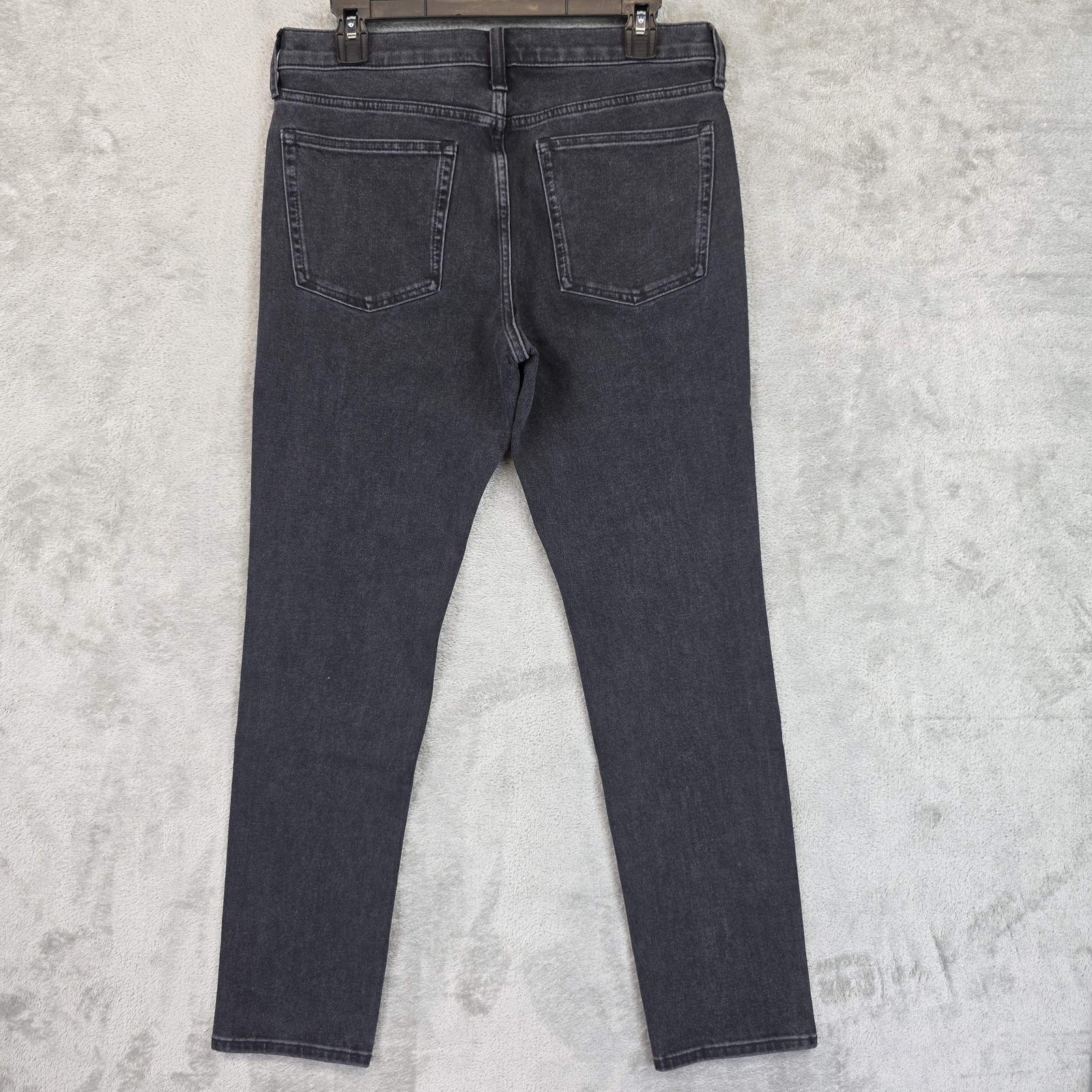 Everlane Uniform Jeans Mens 31×30 Black Charcoal Wash Slim Stretch Organic Denim