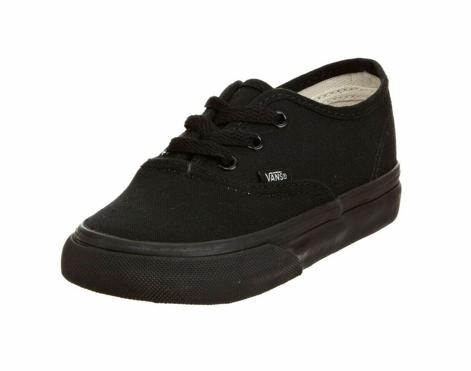 Vans Authentic Canvas Laces Black / Black Toddler New choose size