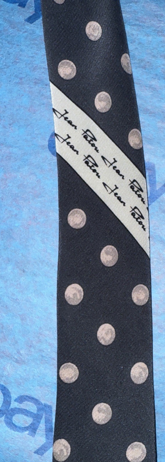 JEAN PATOU VINTAGE MEN’S SILK NECK TIE 3.25 Inches Wide FRANCE
