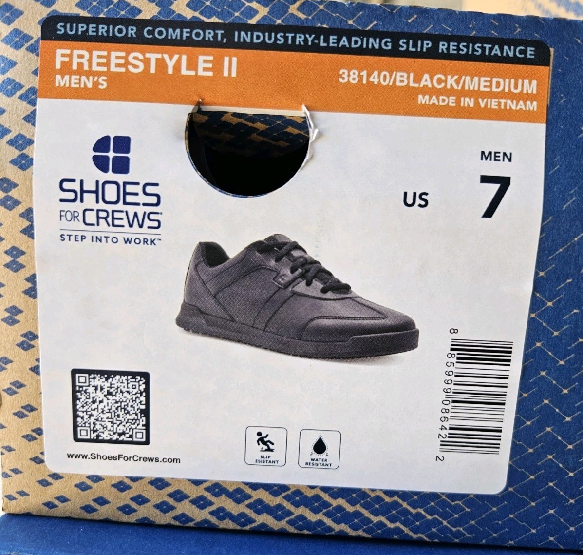 New In Box Shoes for Crews Freestyle II Men’s Size 7 Slip Resistant Work Shoes
