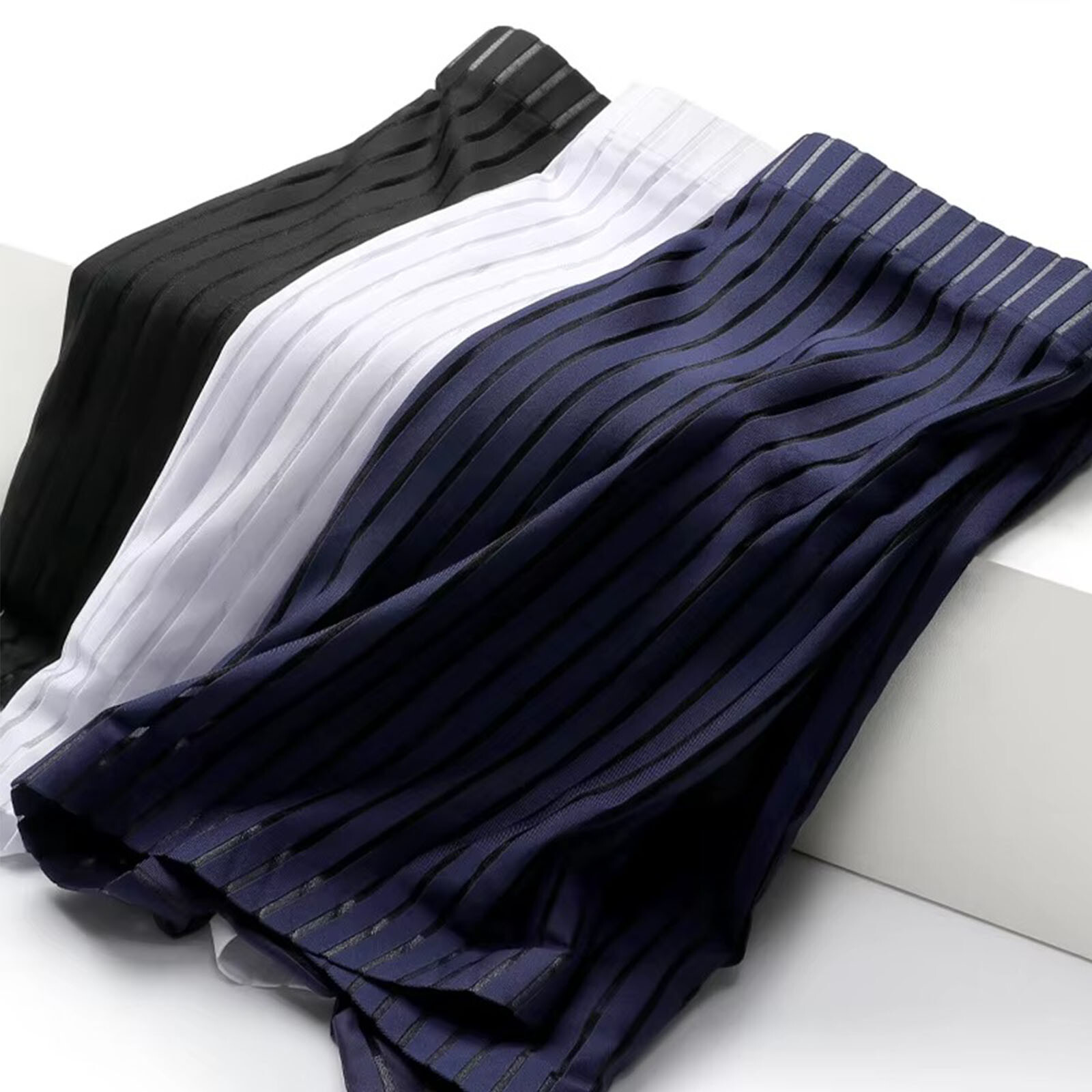 3PCS Men Underwear boxer briefs Soft Comfortable Bamboo Viscose Underwear Trunks