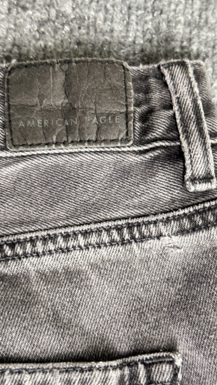 American Eagle Outfitters Stretch Mom Jeans Gray 8