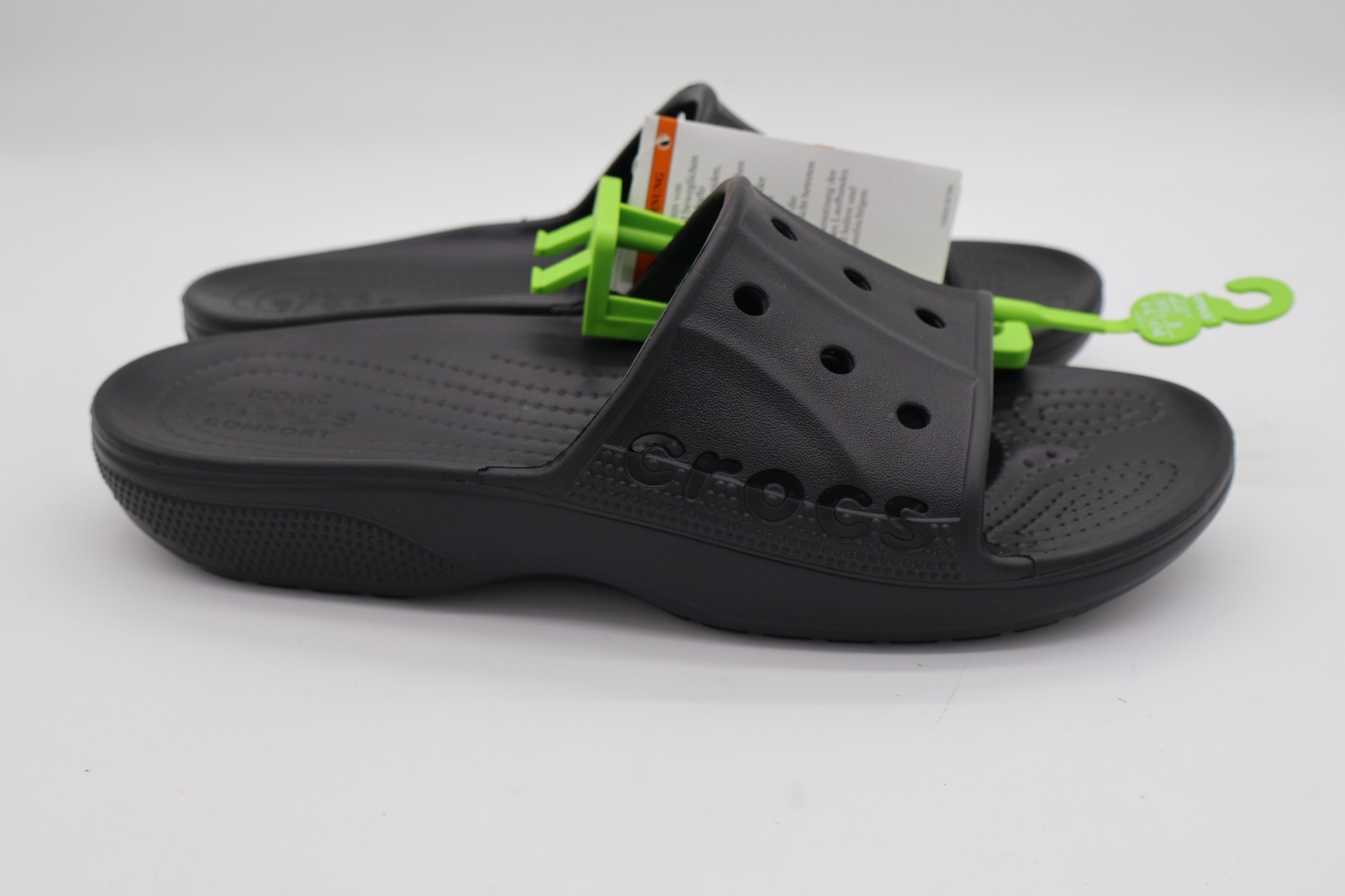 Crocs Adult Baya II Slide Sandals Black Size M8 / W10 NWT